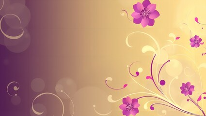 Stunning Abstract Background Featuring Floral Swirls: Perfect for Digital Art