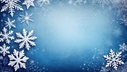 christmas background with snowflakes