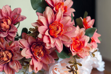 a bouquet of beautiful autumn flowers