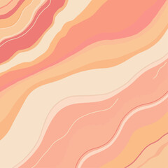Abstract Pink and Orange Wavy Pattern