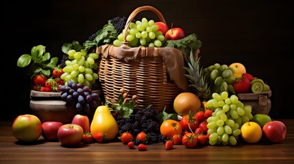 Bounty of the Orchard: Fresh Fruits Displayed