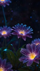 Obraz premium flower in the night
