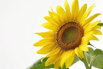 Obraz premium Sunflower on a white background