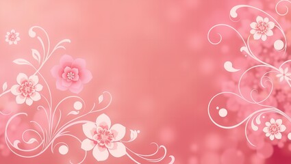 Fototapeta premium Stunning Abstract Background Featuring Floral Swirls: Perfect for Digital Art
