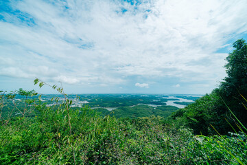 Obraz premium 賢島の展望台から見える美しい風景