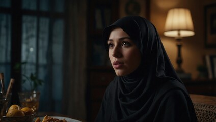 Muslim woman wearing a hijab 