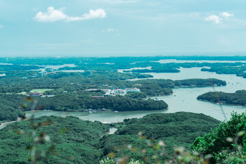 賢島の展望台から見える美しい風景