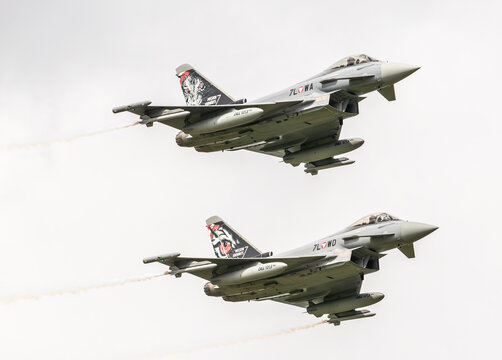 Austrian Eurofighter flypast in Austria