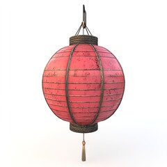 Obraz premium Vector cartoon icons set of oriental paper lamps with gold ornament and tassels from China.Chinese festival red lanterns, traditional decoration,asian New Year celebration.illustration