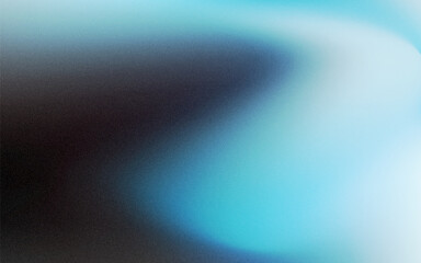 Abstract black and blue liquid background. Gradient mesh effect bright color blend. Blurred fluid colorful mix fluid and grain grunge texture gradation, vector noise blur abstract background
