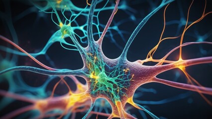 Release of energy, close-up Conceptual photograph of the connection between modern technology and medicine. Content created using artificial intelligence tools