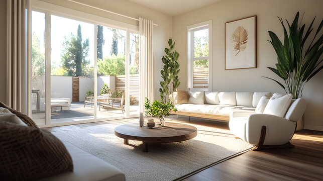 Real estate agent hosting open house event for newly listed home