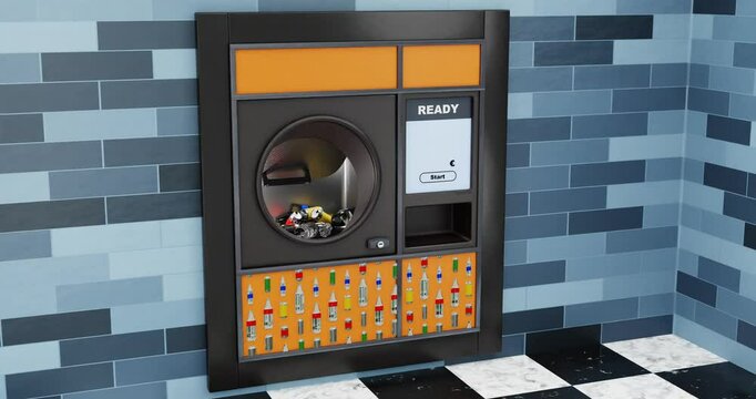 Express-Pfandautomat, Pfandautomat, Zukunft in orange