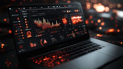 Advanced marketing automation graphics with sleek design and impactful visuals, on a clean black background