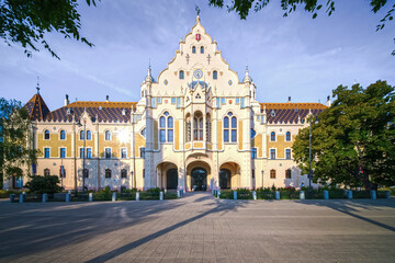 Naklejka premium City hall of Kecskemet city, Hungary.