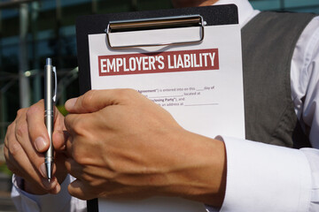 Employer's liability is shown using the text