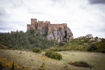 the medieval castle of Loarre, province of Huesca, Aragon, Spain