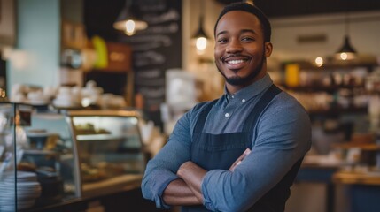 Fototapeta premium African American businesses focus on community-based advertising. Building strong local relationships and brand loyalty