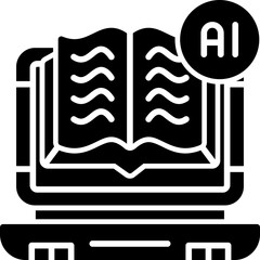 Fototapeta premium AI in Education icon
