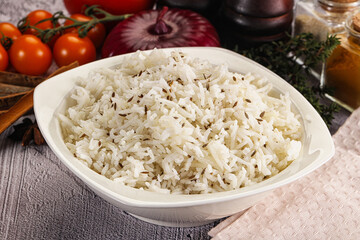Indian cuisine jeera basmati rice