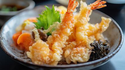 海老と野菜の天ぷら盛り合わせ