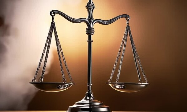 a scale, which symbolizes the law.