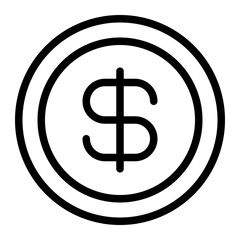 Dollar Sign start up vector icon illustration 