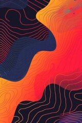 Dynamic lofi background with bold colors.