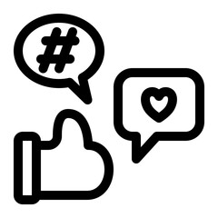 Like social media icon