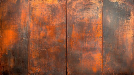 Dark and textured copper bronze background, showcasing a blend of rustic orange and bronze shades, great for antique or industrial design themes.