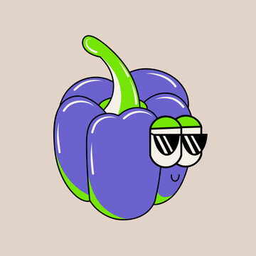 Naklejki Doodle cute character illustration paprika sticker