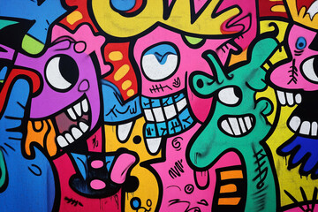 Fototapeta premium Animal graffiti