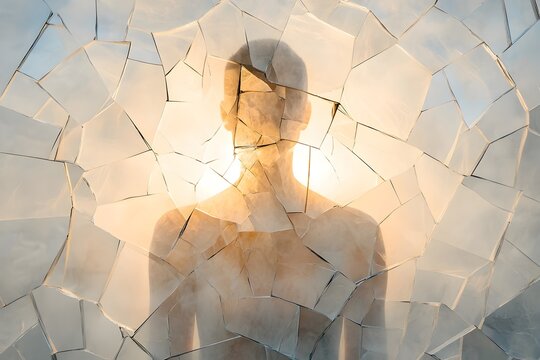 Shattered Reflections of Self Discovery A Metaphorical of Identity and Transformation - Powered by Adobe