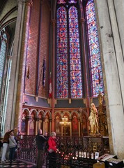 Rosettenfenster, Glaskunst Kathedrale Amiens