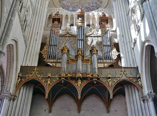 Orgel in der Kathedrale von Amiens Nordfrankreich