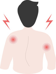 Muscle aches illustration