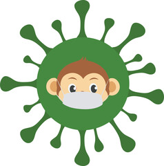 Mpox virus illustration