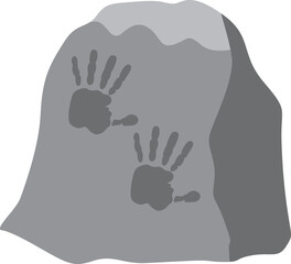 Prehistoric painting illustration