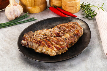 Grilled pork sirloin for dinner