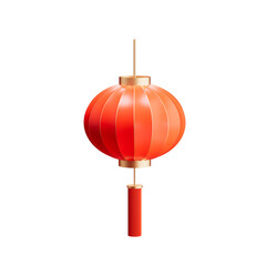 3d rendering chinese style lantern element