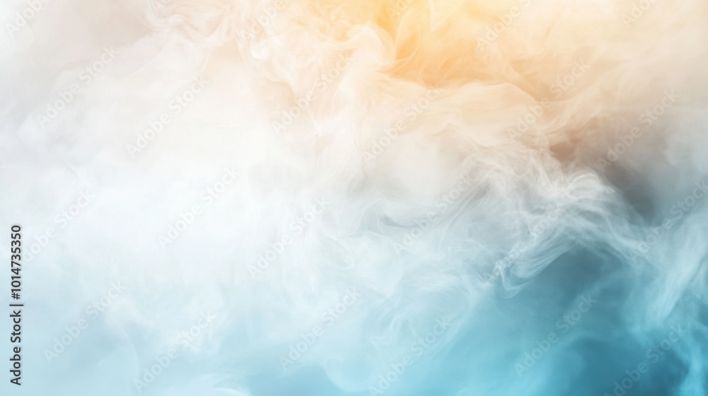 Poster soft gradient abstract background transitioning from blue to white with an open space on the left fo