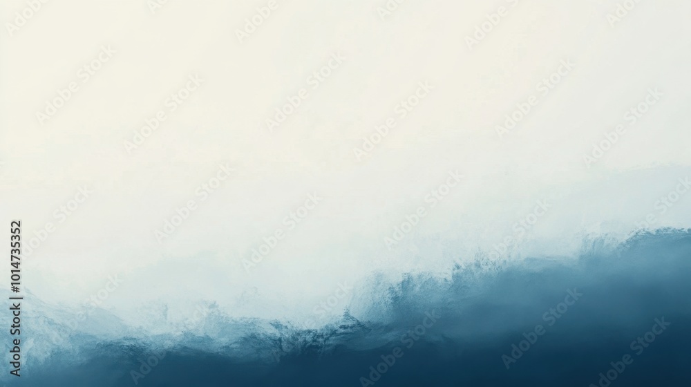 Poster soft gradient abstract background transitioning from blue to white with an open space on the left fo
