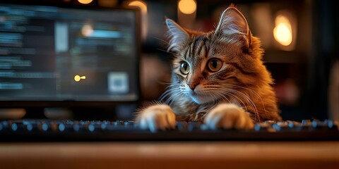 Cat Lying on a Keyboard