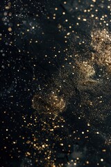 Minimalist New Year's Background with Golden Sparkles for Elegant Luxury Design