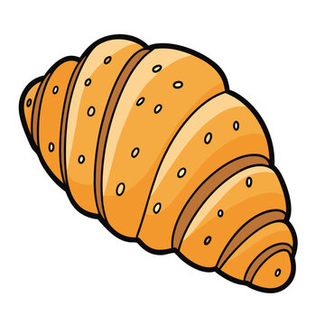 recommend clip art: croissants' food vector illustration.