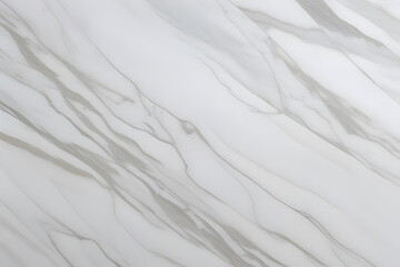 Obraz premium Close-up of a white marble texture with gray veining.