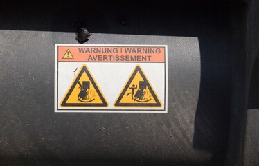 Warnhinweis Baumaschine 4