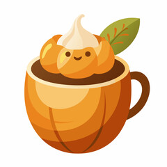 Charming Autumn Theme Illustrations: Cozy Vector Art Collection