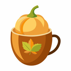 Charming Autumn Theme Illustrations: Cozy Vector Art Collection