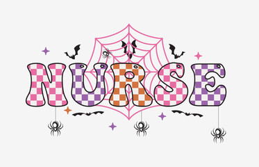 Halloween Nurse T-shirt Design 2024